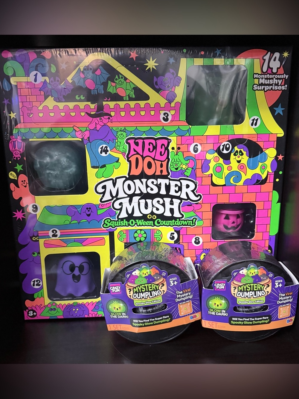🎃Monster Mush Squish-O-Ween calendar Countdown👻 2-Viral Mystery Dumplings Spooky
